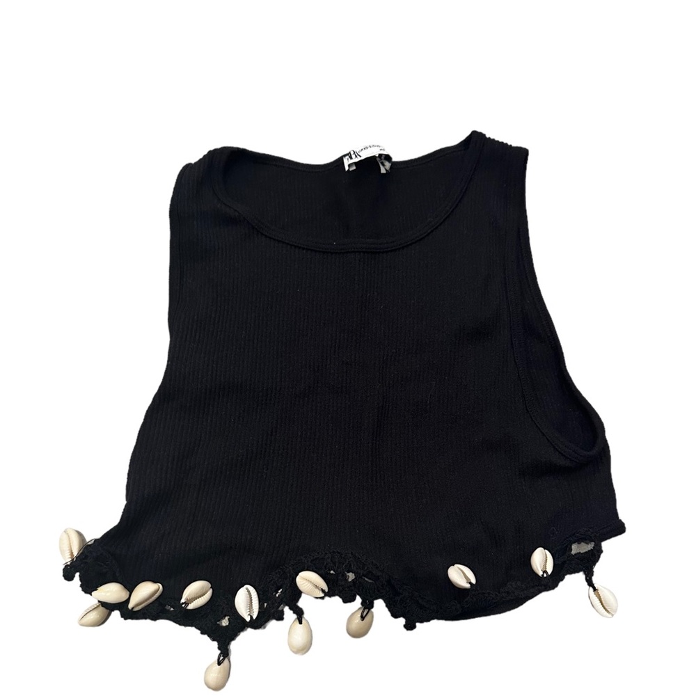 Zara Shell Croped Tank Top
